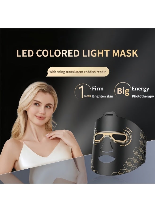 BLOOMING TIME LED Light Therapy Face Mask with Red Blue Yellow Light – Skin Rejuvenation Device for Anti-Aging, Wrinkle Reduction & Acne Care ,Home Use Facial Beauty Mask - Image 4